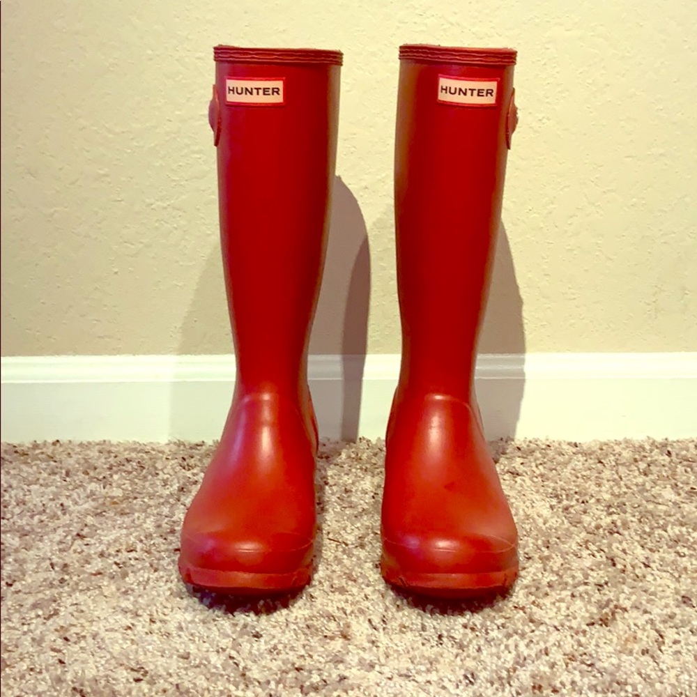 Red Hunter Rainboots